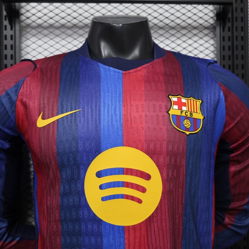 Player Version 26/27 Barcelona Long Sleeve Home Shirt