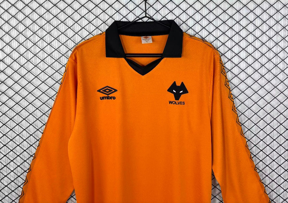 Retro 80/81 Wolverhampton Wanderers Home Long Sleeve Shirt