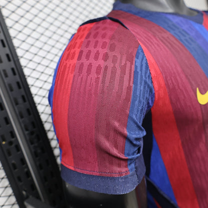 Player Version 26/27 FC Barcelona Deep Blue & Red Stripe  Home Shirt