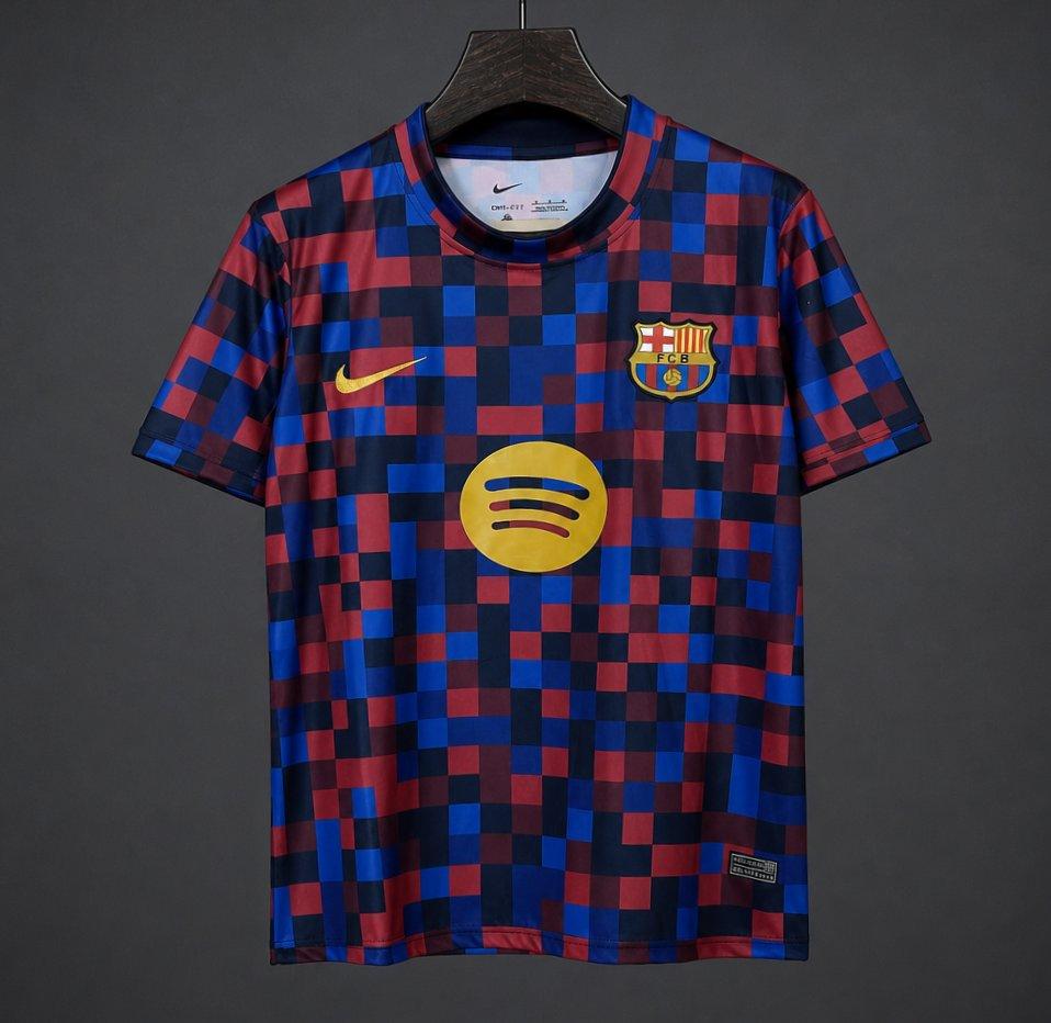 26/27 Barcelona Pre-Match Shirt Pixelated Blaugrana Shirt