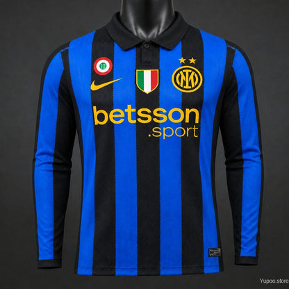Player Version 26/27 Inter Milan Home Long Sleeve Shirt