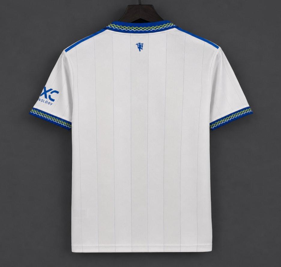 26/27 Manchester United White Pinstripe Away Shirt