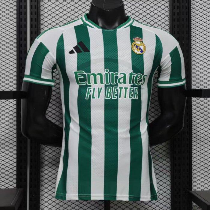 Player Version 26/27 Real Madrid Green & White Stripes Special Edition Shirt