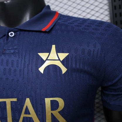 Player Version 26/27 PSG Blue Polo Collar Shirt