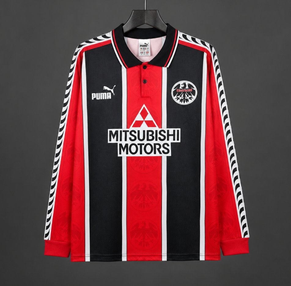 Retro 95/96 Eintracht Frankfurt Home Long Sleeve Shirt