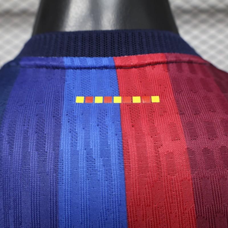 Player Version 26/27 FC Barcelona Deep Blue & Red Stripe  Home Shirt