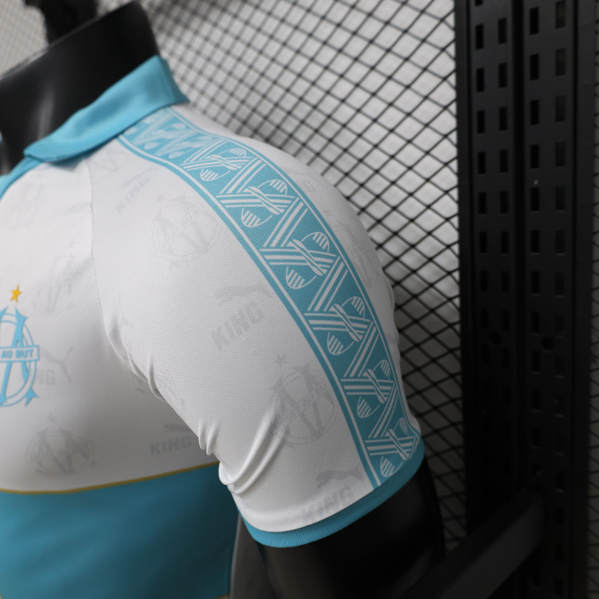 Player Version 26/27 Olympique de Marseille White with Sky Blue Special Edition Shirt