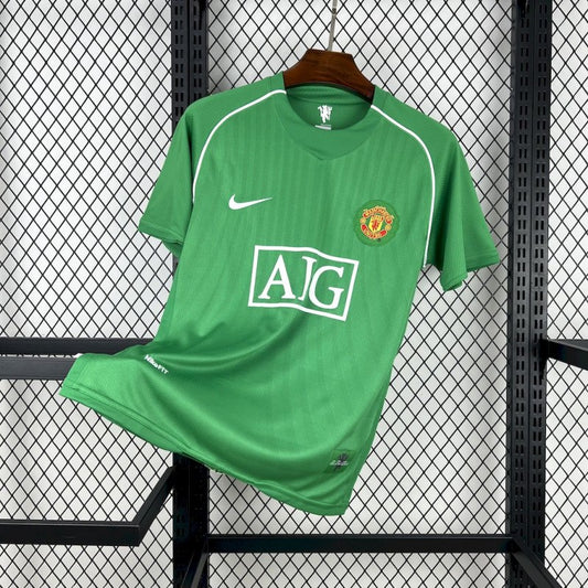 2007/08 Manchester United Green Goalkeeper Retro Shirt