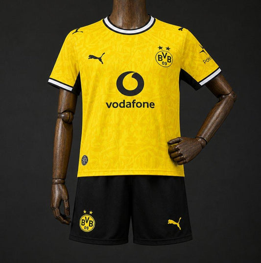 26/27 Kids Borussia Dortmund Home Yellow/Black Shirt