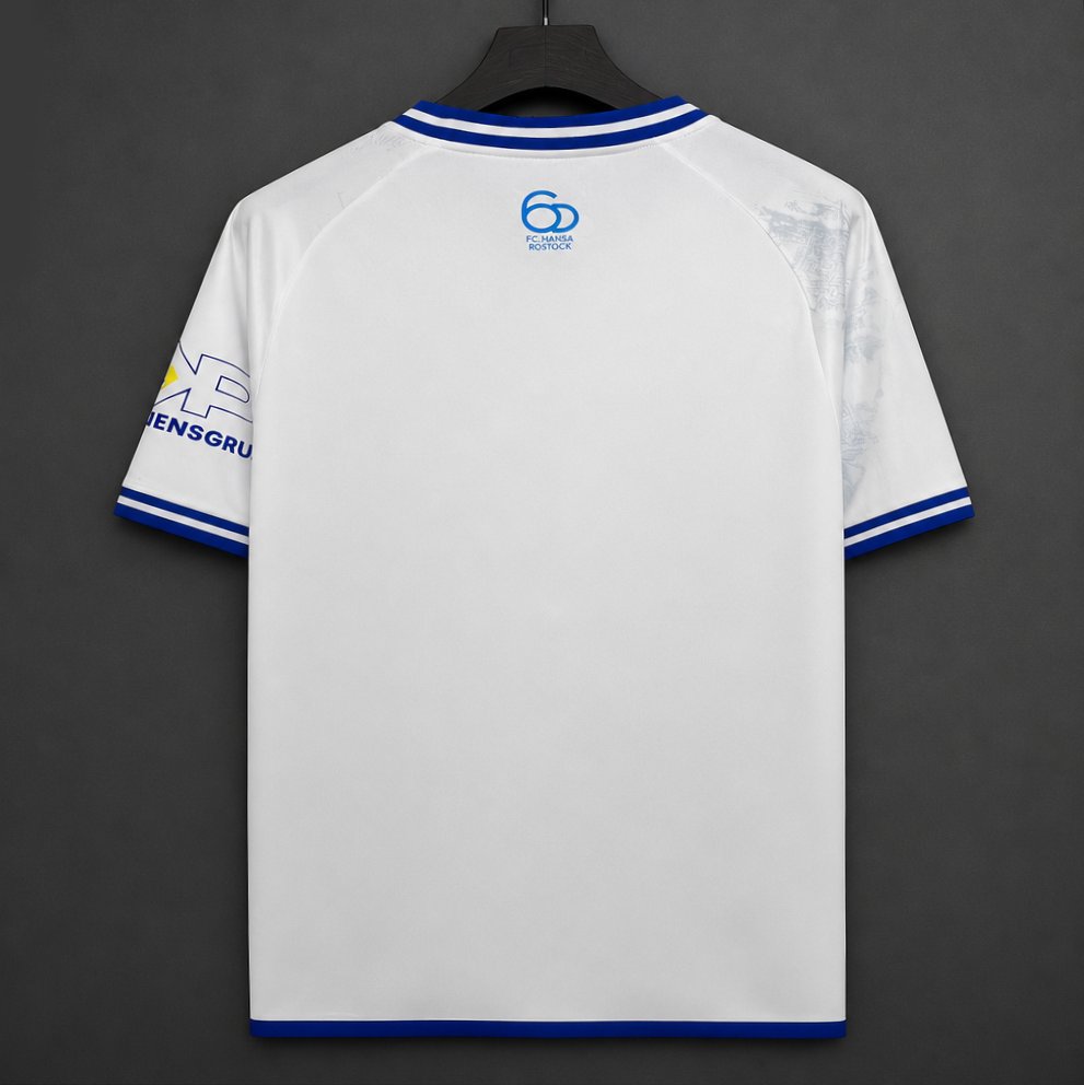 26/27 FC Hansa Rostock White  Away Shirt