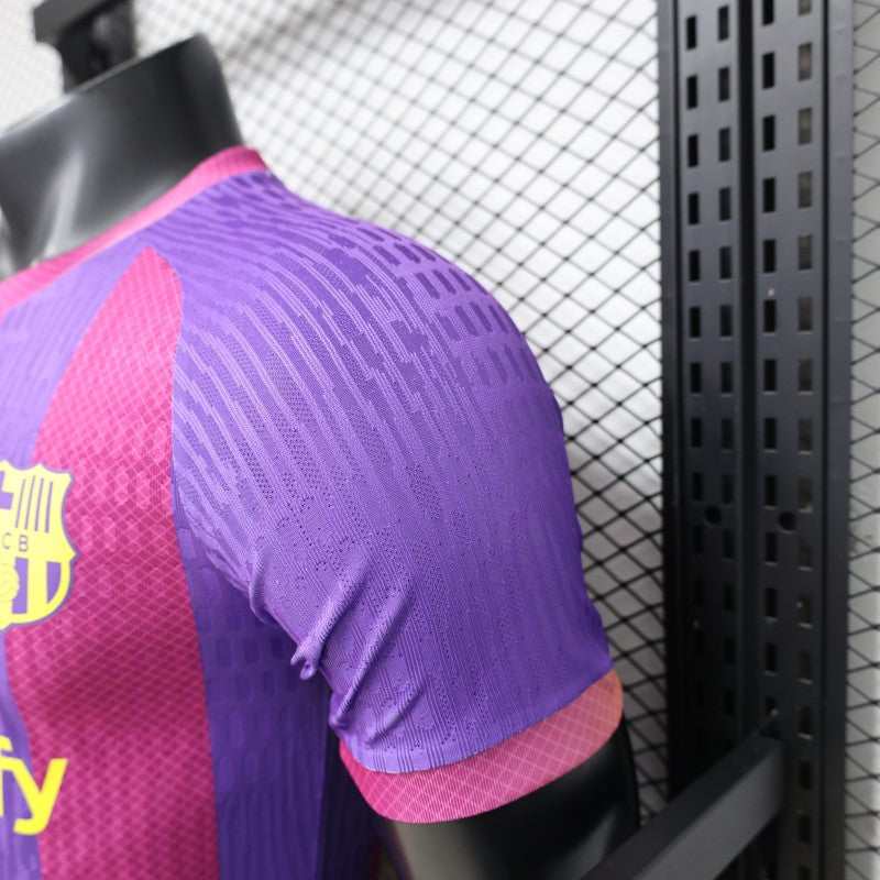 Player Version 26/27 FC Barcelona Third Purple Pink Yellow Stripe  Shirt