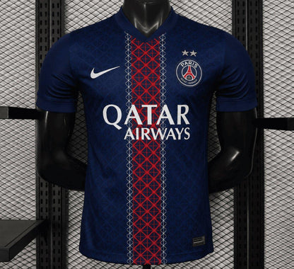Player Version 2 Star 25/26 PSG Home Shirt With Champions of Europe 2026 Printing