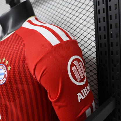 Player Version 26/27 FC Bayern Munich Red-on-Red Diagonal Stripe  Long Sleeve Shirt