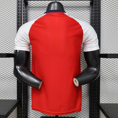 Player Version 2026  Arsenal x Adidas Originals Red with White Raglan Sleeve Home Shirt