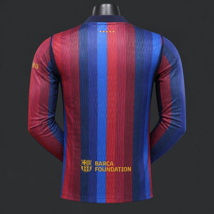 Player Version 26/27 Barcelona Long Sleeve Home Shirt