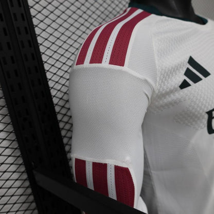 Player Version 26/27 Real Madrid White with Burgundy Stripe Long Sleeve Home Shirt