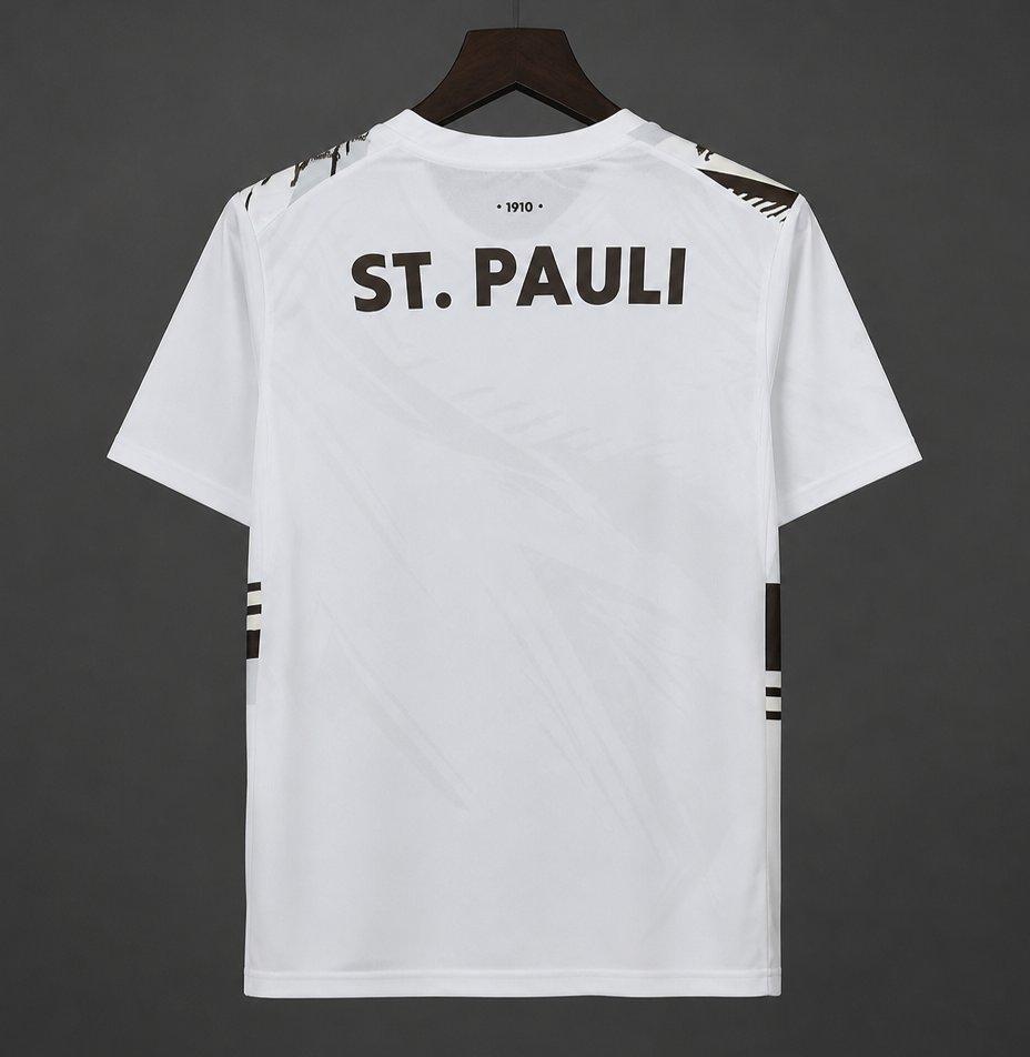 26/27 FC St. Pauli White with Black Graphic Away Shirt