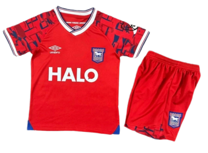 IPSWICH TOWN FC AWAY KIDS KIT 25/26