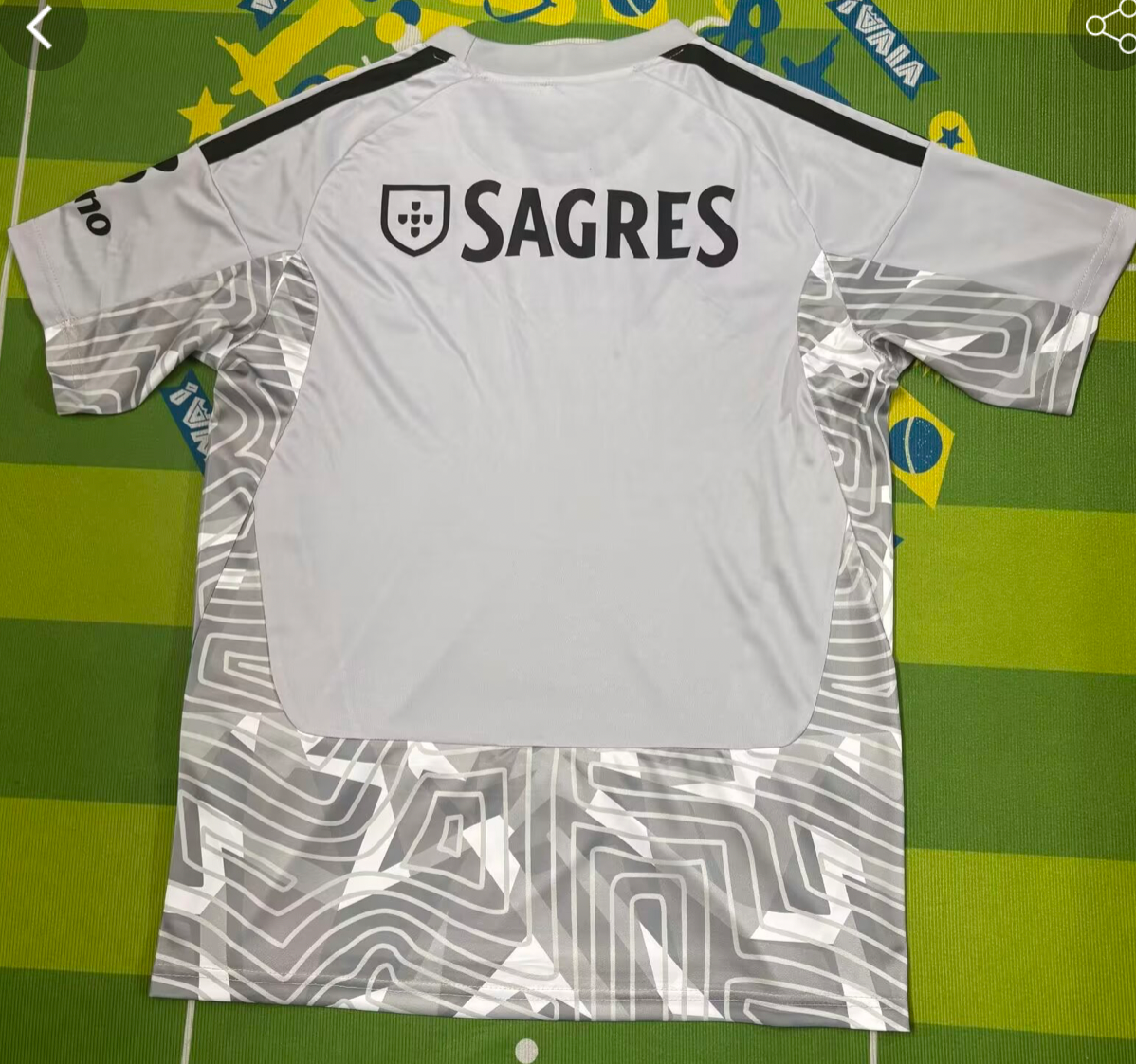 SL BENFICA GOALKEEPER GREY ADULT SHIRT 26/27
