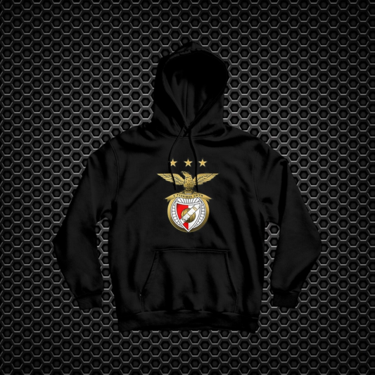 Benfica - Sweat-shirt com capuz - Preta