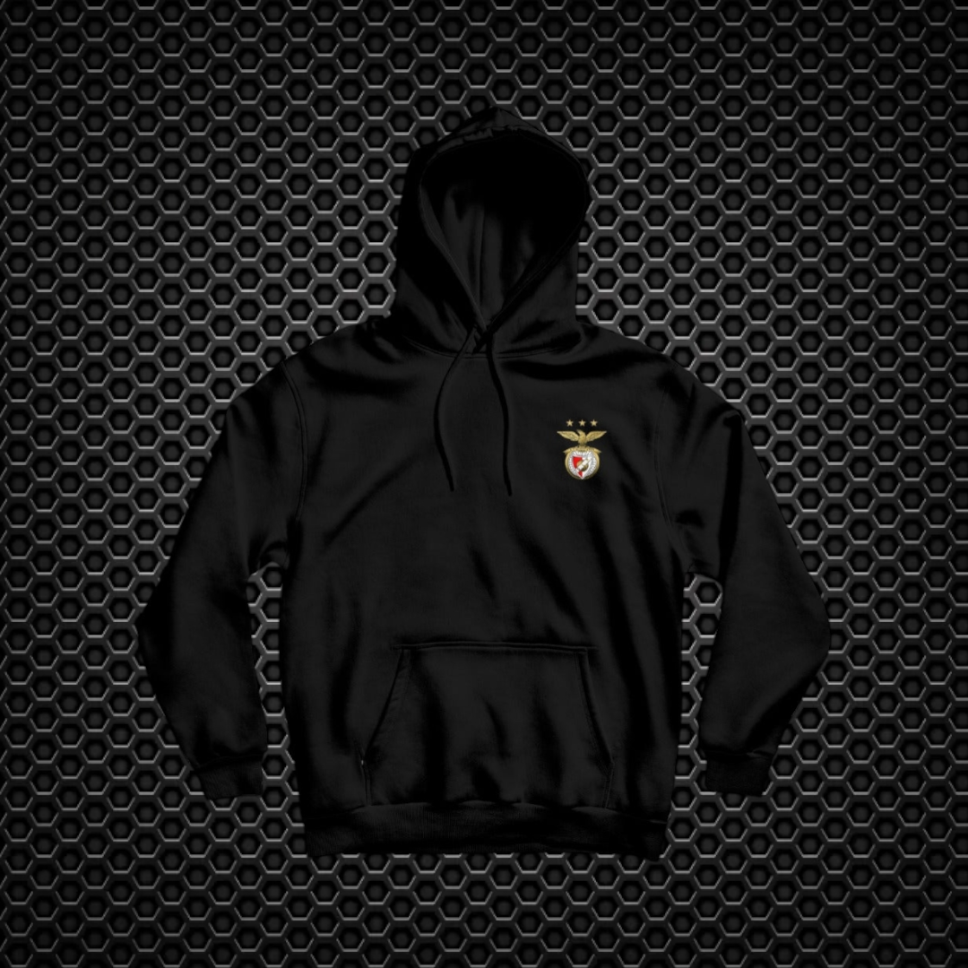 Benfica - Sweat-shirt com capuz - Preta