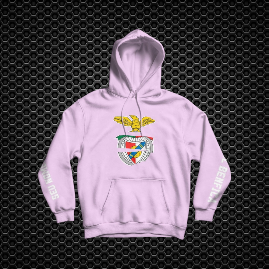 Benfica - Sweat-shirt com capuz - Rosa
