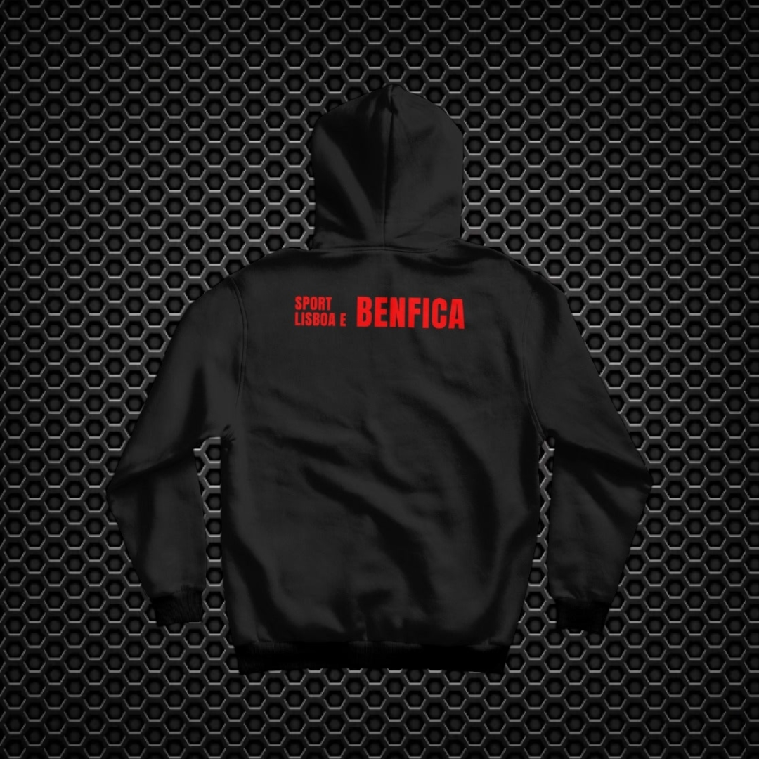 Benfica - Sweat-shirt com capuz - Preta