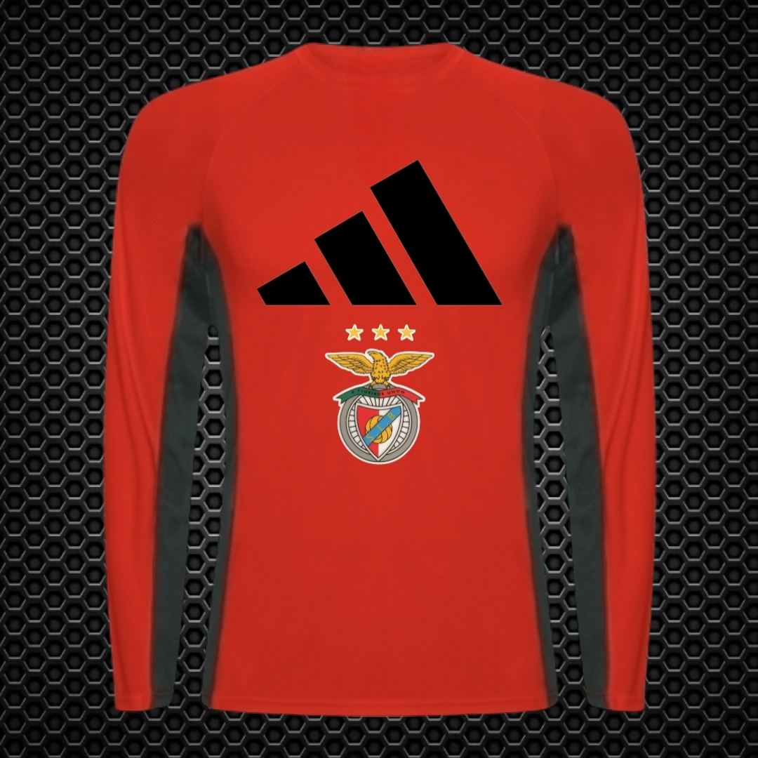 Benfica - Camisola técnica de manga comprida raglan