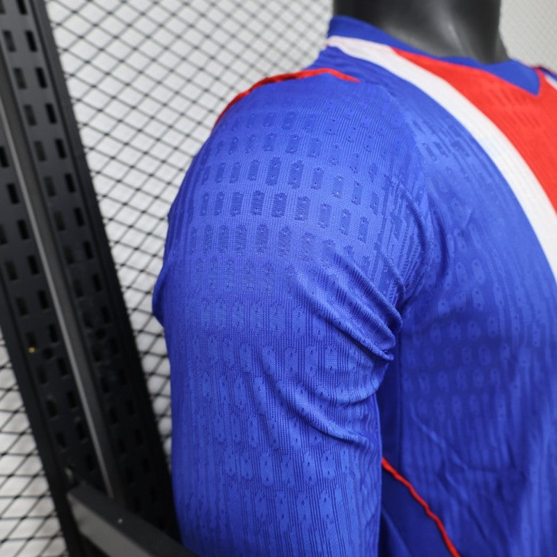 Player Version 26/27 PSG Blue & Red Stripe Long Sleeve Home Shirt