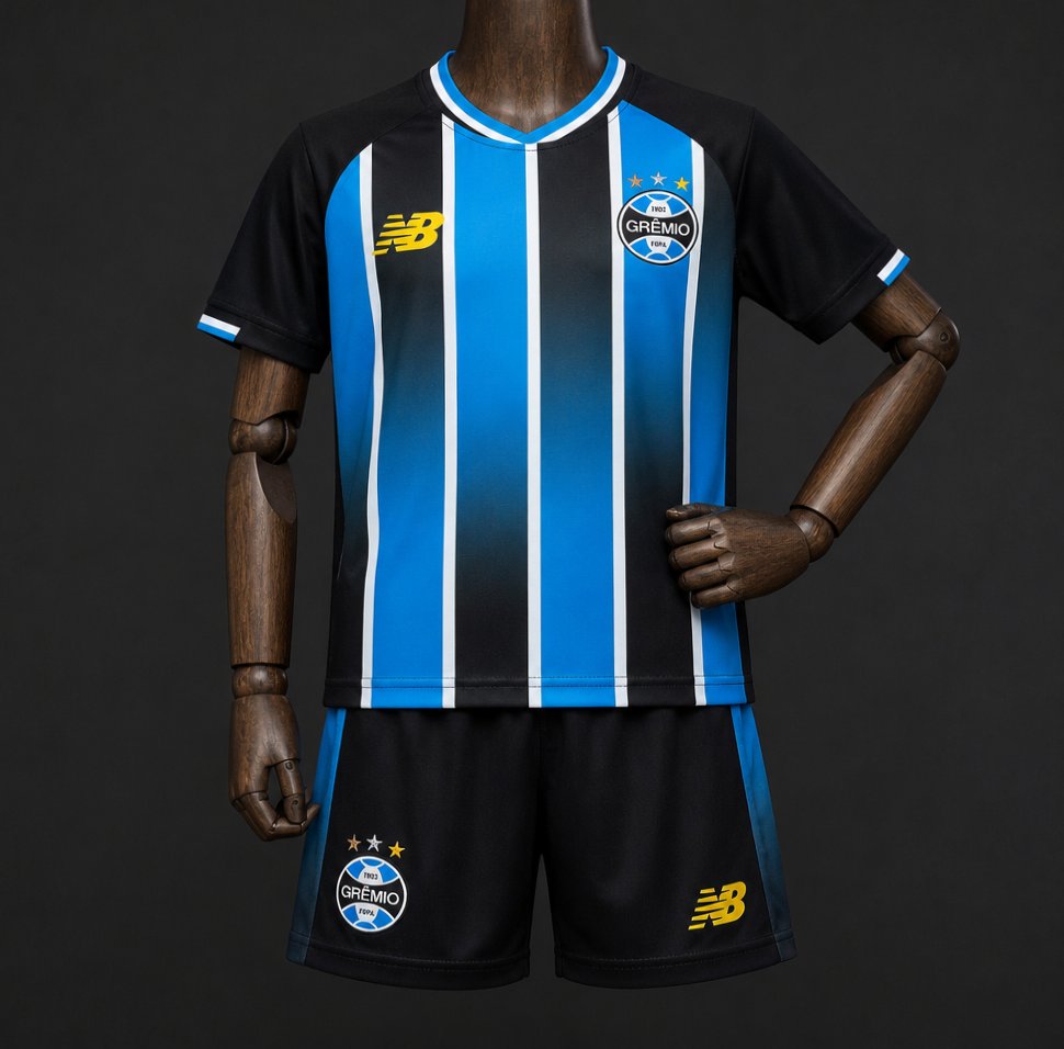 26/27 Kids Gremio Home Shirt
