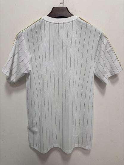 2026 Real Madrid Adidas Terrace Icons White Gold Shirt