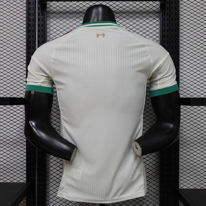 Player Version 26/27 Liverpool FC Off-White with Gold Crest  Special Edition Away Shirt