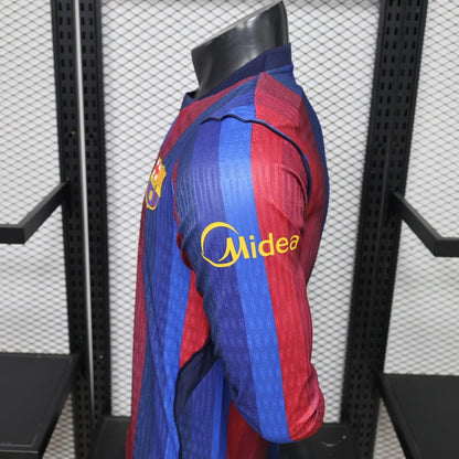 Player Version 26/27 Barcelona Long Sleeve Home Shirt