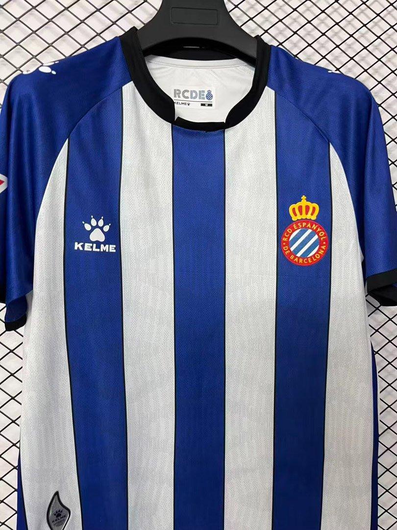 26/27 Espanyol Home Blue&White Stripe Shirt