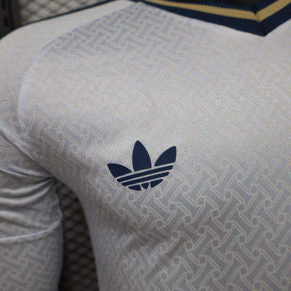 Player Version 2026 Italy Away White  Long Sleeve Shirt