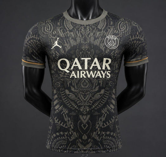 Player Version 26/27 Paris Saint-Germain Black with Tribal Pattern Special Edition Shirt