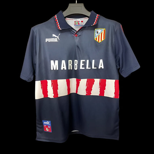 Retro 97/98 Atletico Madrid Away Navy Shirt