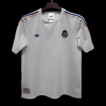 2026 Real Madrid Adidas Terrace Icons White Shirt