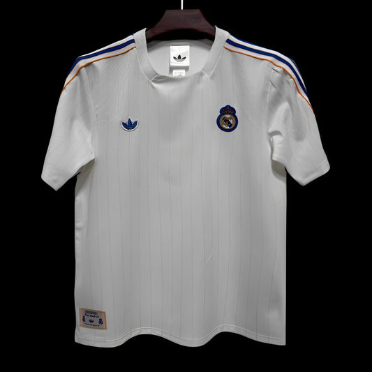2026 Real Madrid Adidas Terrace Icons White Shirt
