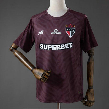 26/27 Sao Paulo Goalkeeper Shirt - Deep Burgundy