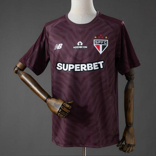 26/27 Sao Paulo Goalkeeper Shirt - Deep Burgundy