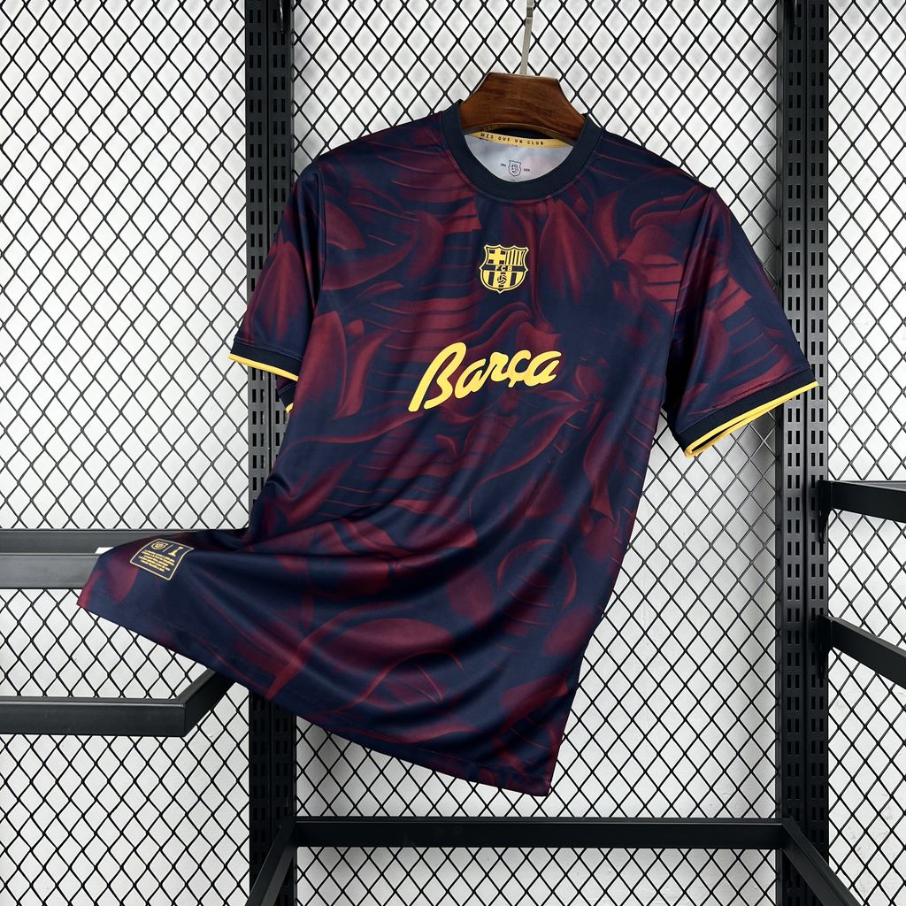 26/27 Barcelona Special Abstract Red & Blue "Barça" Script Shirt
