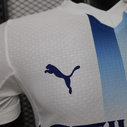 Player Version 26/27 Manchester City White with Blue Stripe Away Shirt