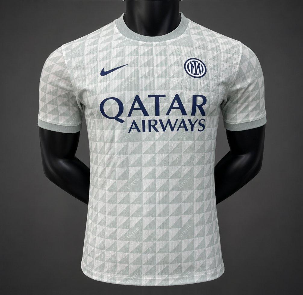 Player Version 26/27 Inter Milan Gray White Pre-Match Shirt