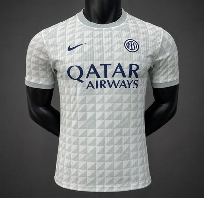 Player Version 26/27 Inter Milan Gray White Pre-Match Shirt