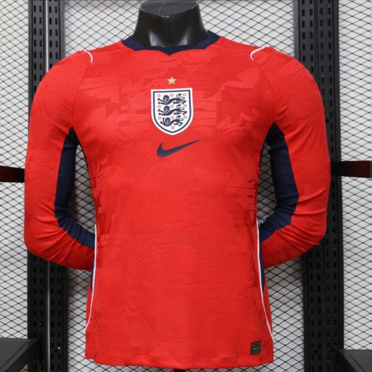 Player Version 26/27 England Away Red Long Sleeve Shirt