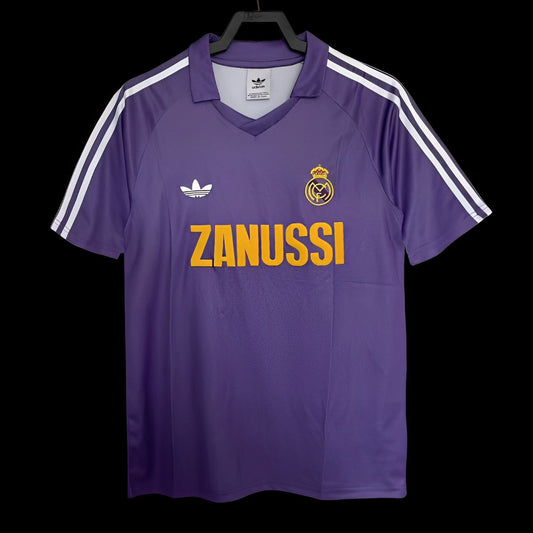 Retro 84/85 Real Madrid Away Purple Shirt