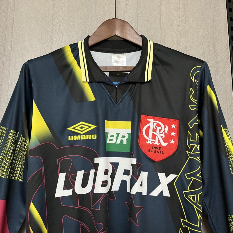 Retro1997/98 Flamengo Black Goalkeeper Long Sleeve Shirt