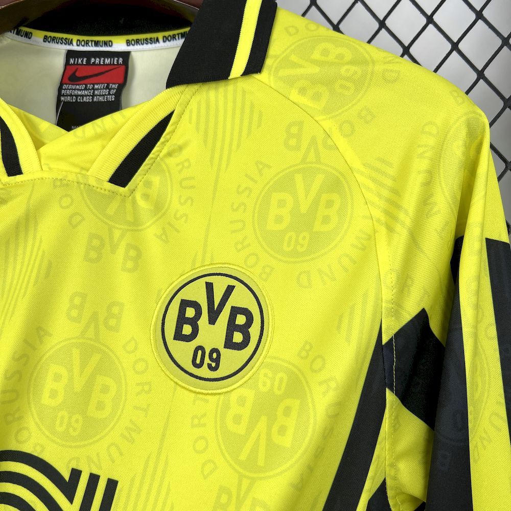 1996/97 Retro Borussia Dortmund Home Long Sleeves Shirt