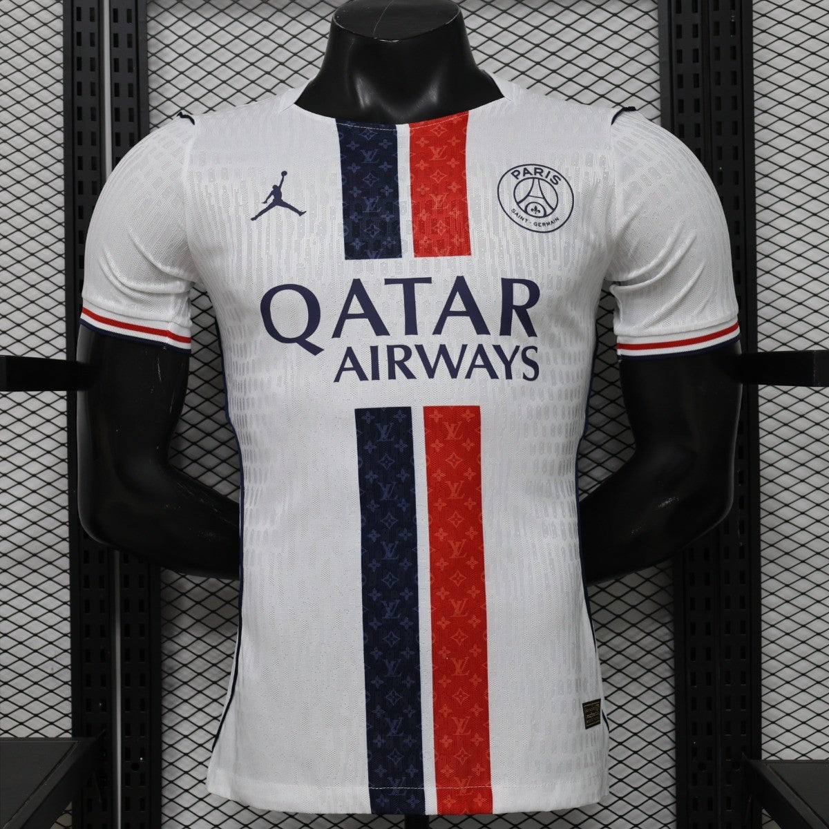 Player Version 26/27 Paris Saint-Germain Away  White & Navy/Red Stripe Special Edition Shirt